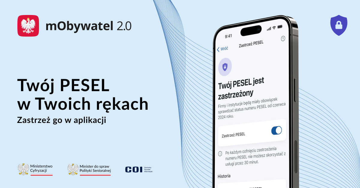 Zdjęcie: Zastrzeż PESEL i chroń swoje dane.