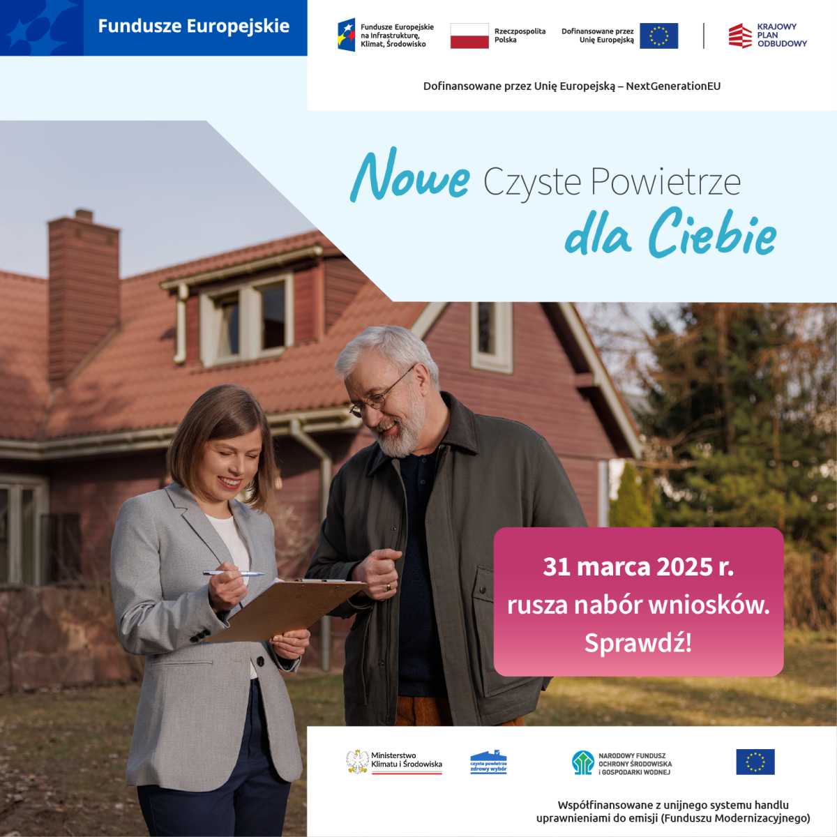 Zdjęcie: Punkt Konsultacyjno-Informacyjny Programu „Czyste Powietrze” w Urzędzie Gminy Banie.