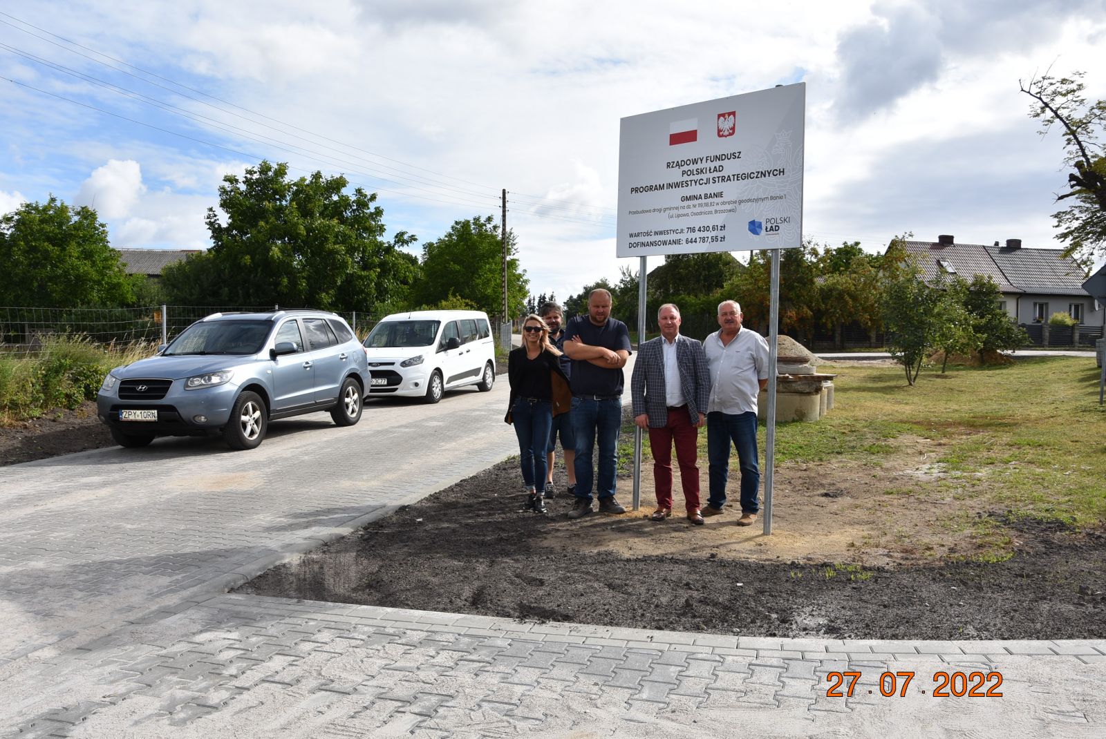 Zdjęcie: Przebudowa drogi gminnej na dz. nr 119, 118, 82 w obrębie geodezyjnym Banie 1(ul. Lipowa, Osadnicza, Brzozowa)